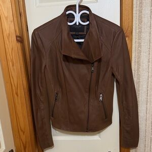 Marc New York Tan Leather Jacket